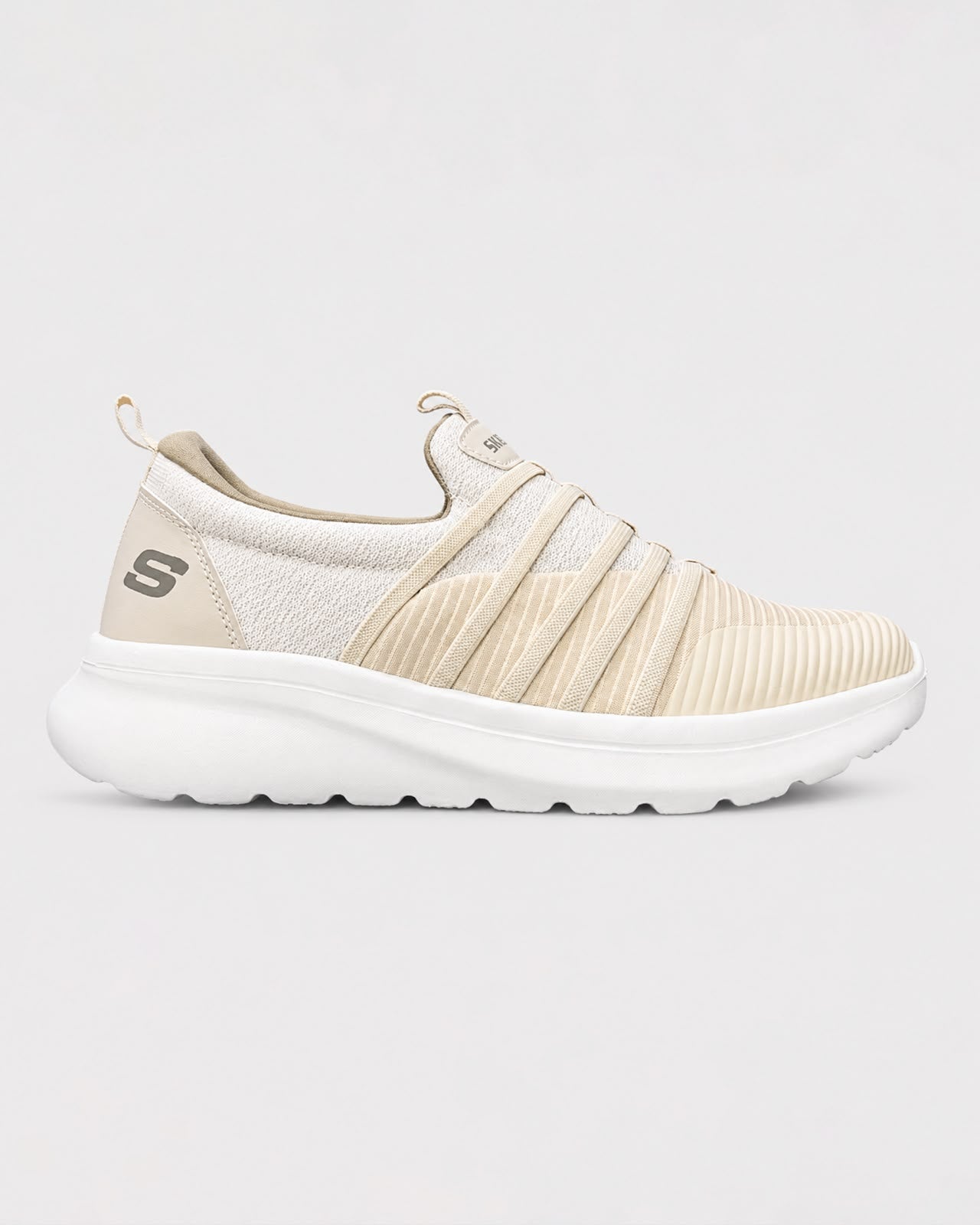 SKECHERS DISTANCE WALKER - BEIGE SHOES