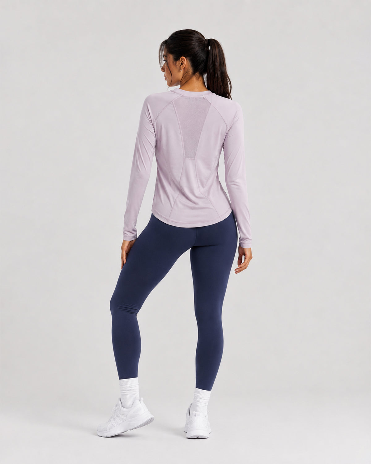 ALO ESSENTIAL PURPLE LONG SLEEVE
