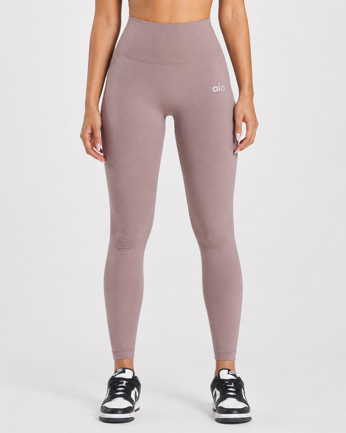 ALO FITNESS LIGHT BROWN SEAMLESS LEGGING