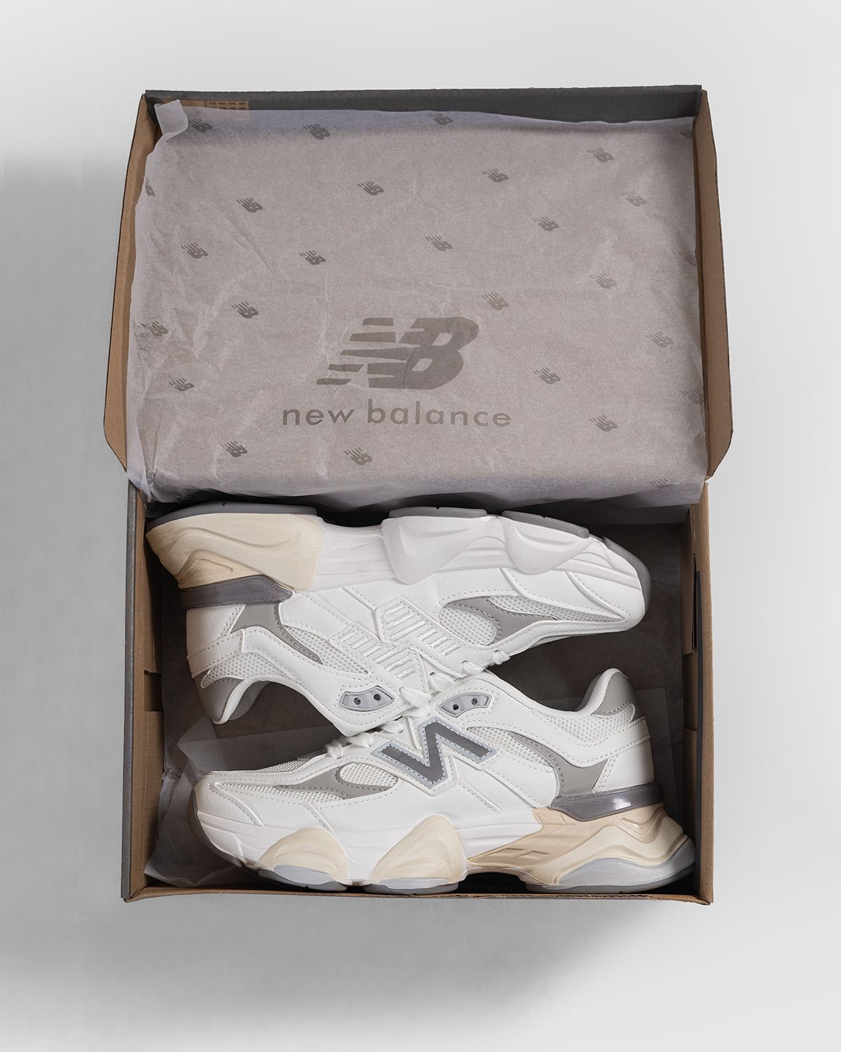 NB 9060 WHITE-LIGHT GREY SHOES