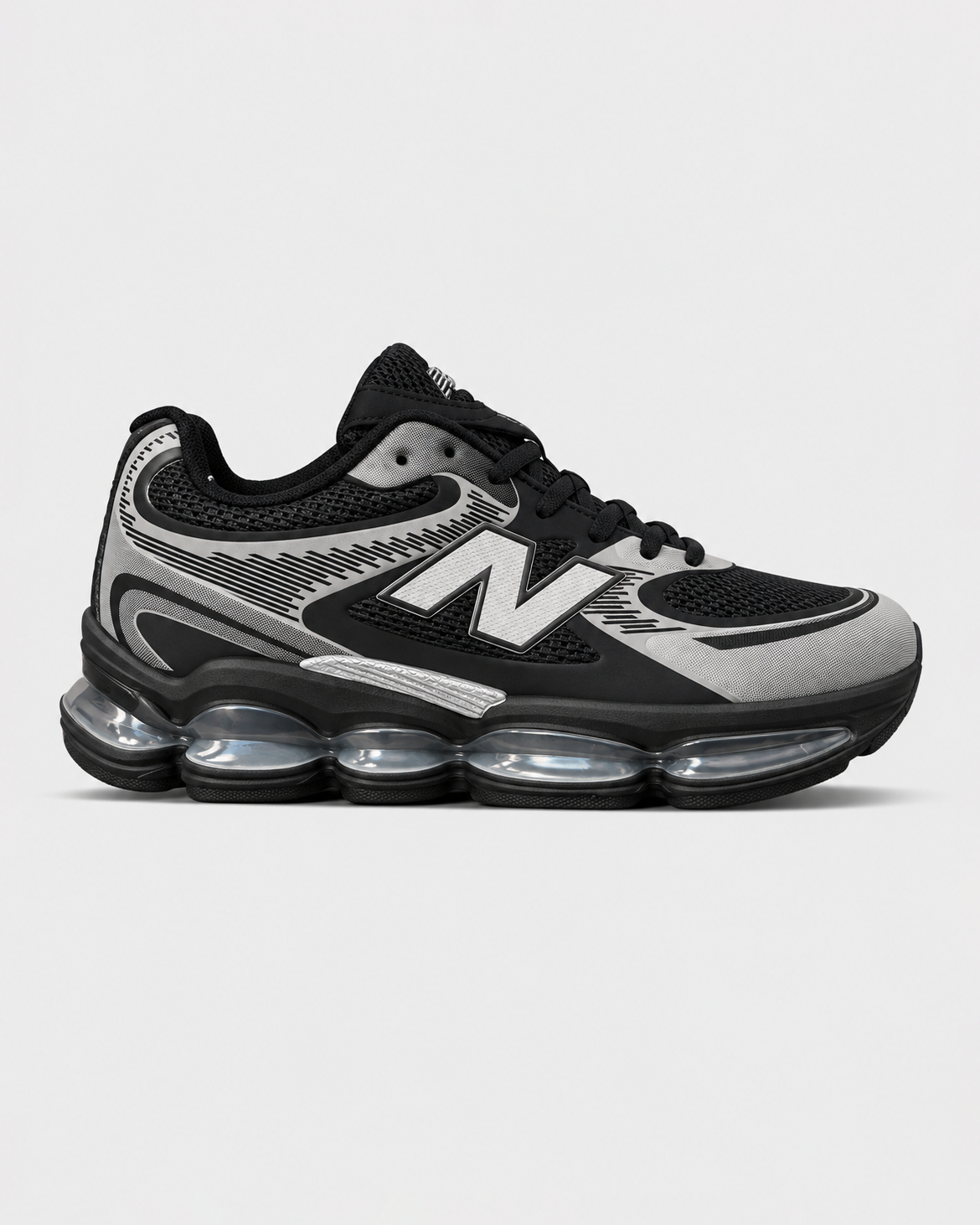 NB ABZORB 2000 BLACK GREY SHOES