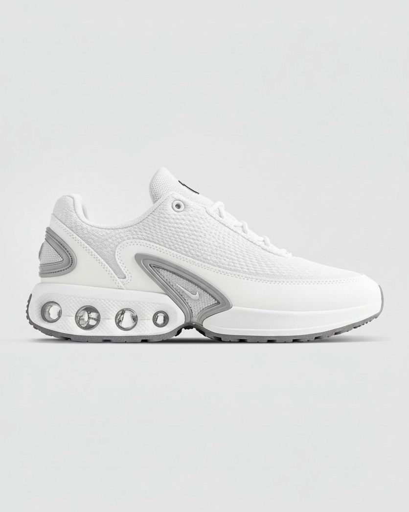NIKE AIR MAX DN ALL WHITE SHOES