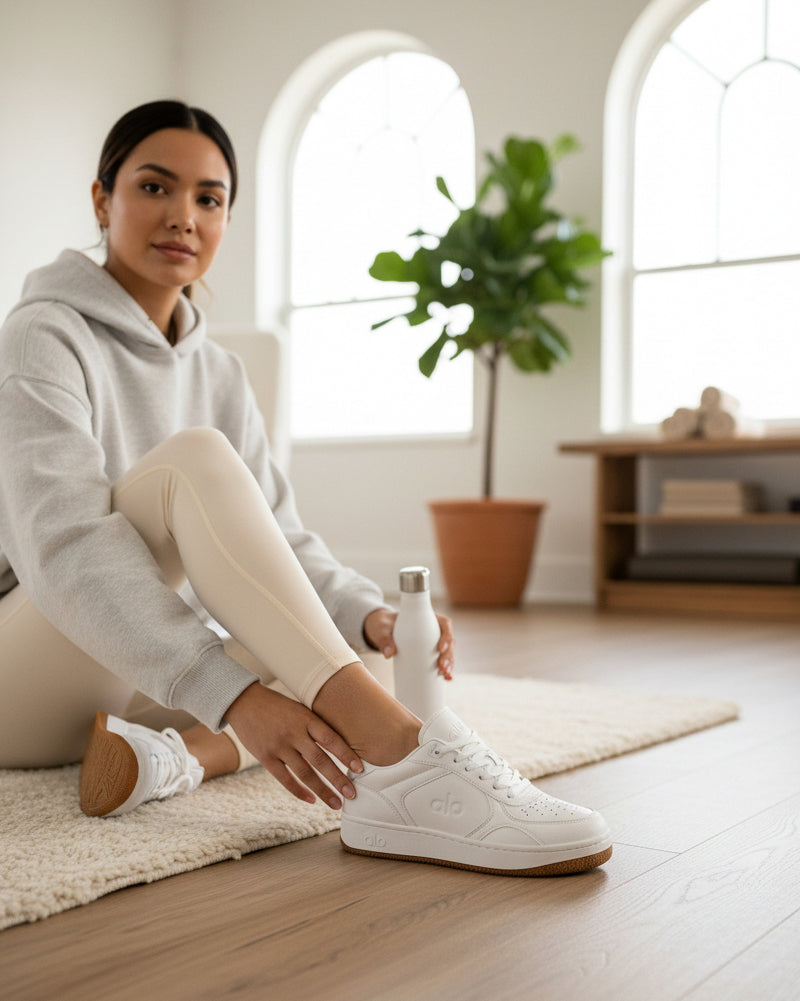 ALO RECOVERY MODE WHITE-GUM SNEAKER