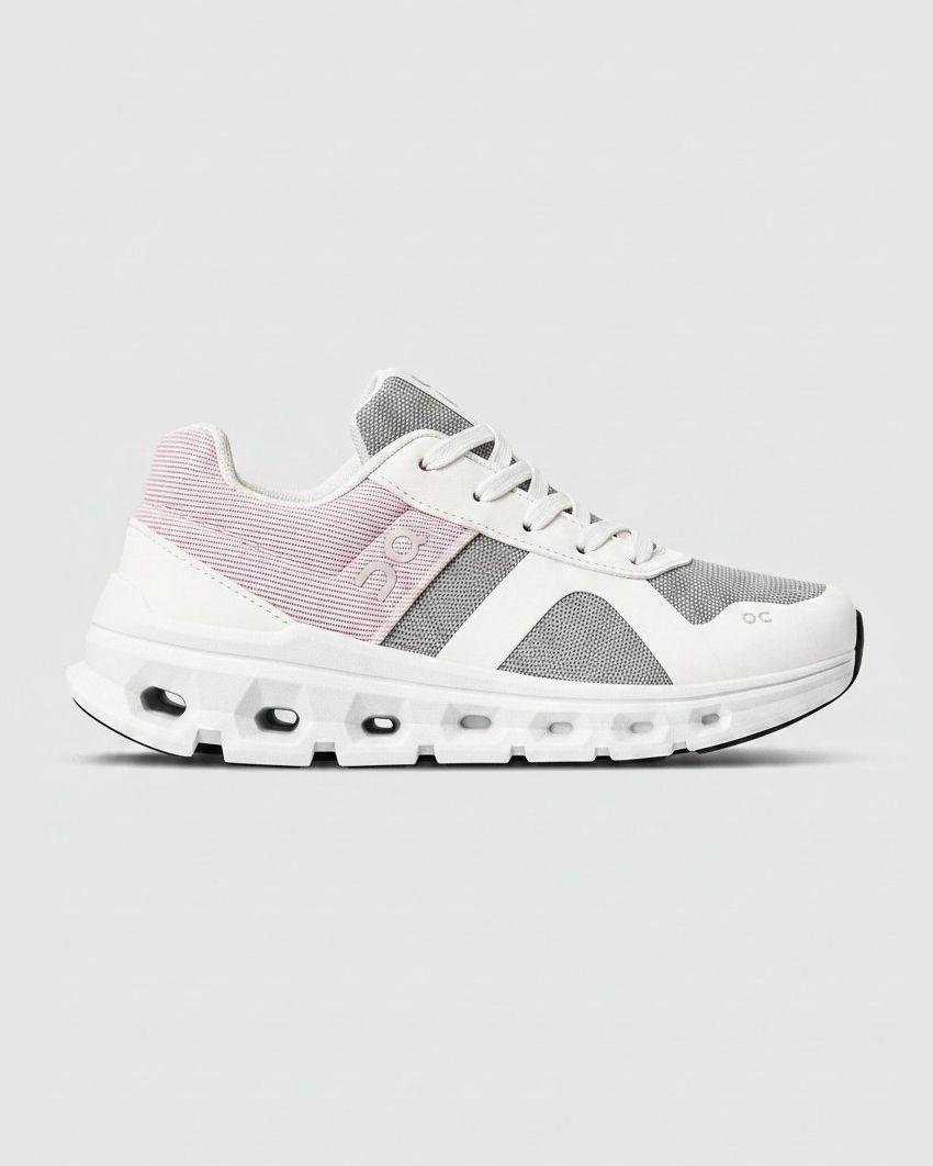 ON CLOUDRUNNER WHITE-GRY-PINK SHOES