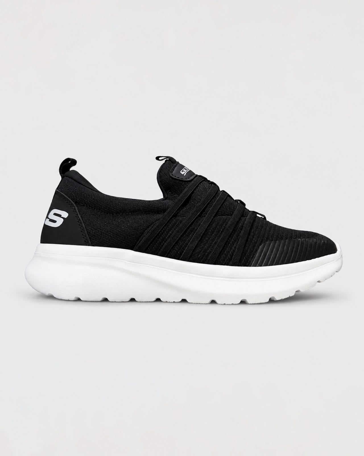 SKECHERS DISTANCE WALKER - BLACK SHOES