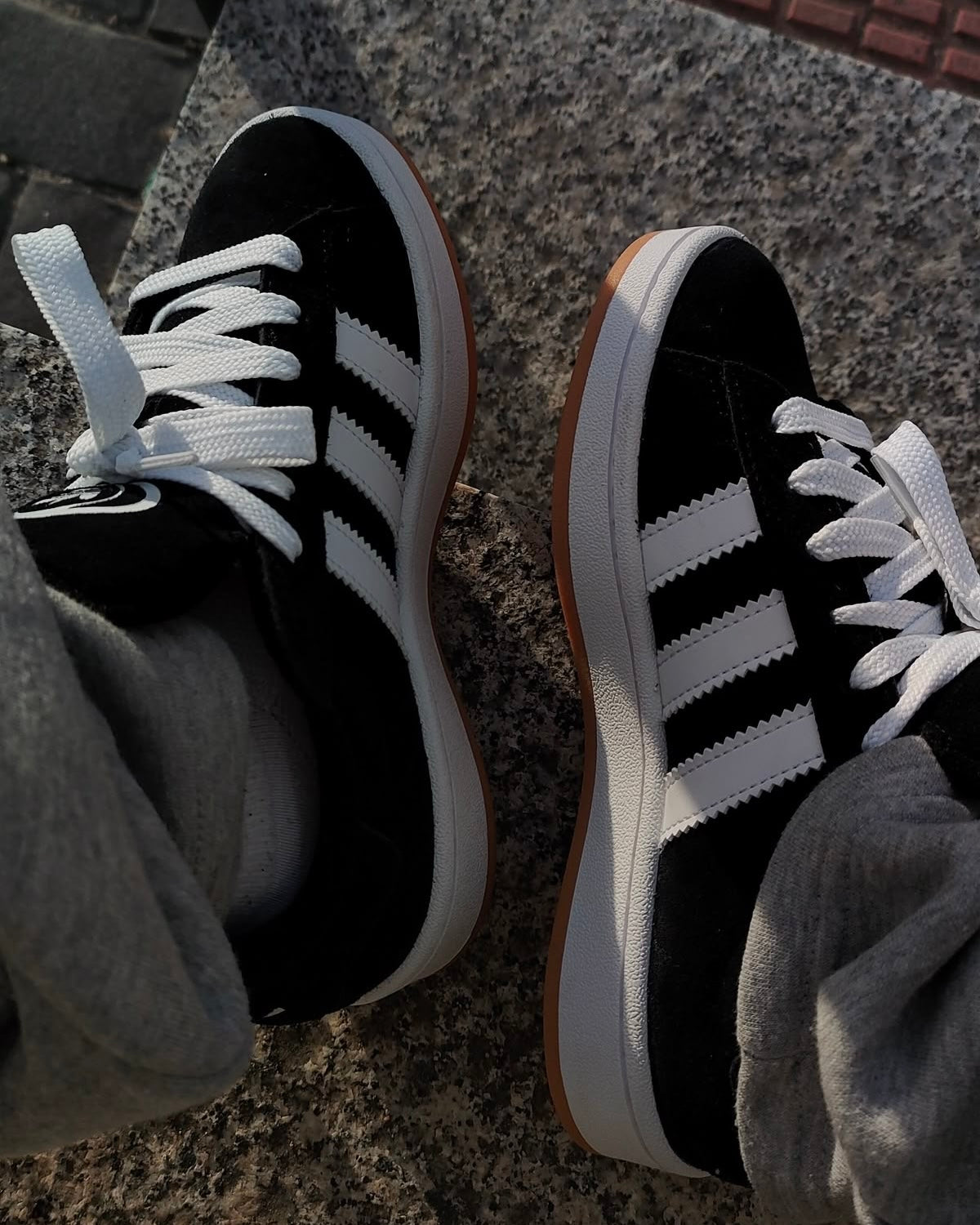 CAMPUS BLACK-WHITE SHOES