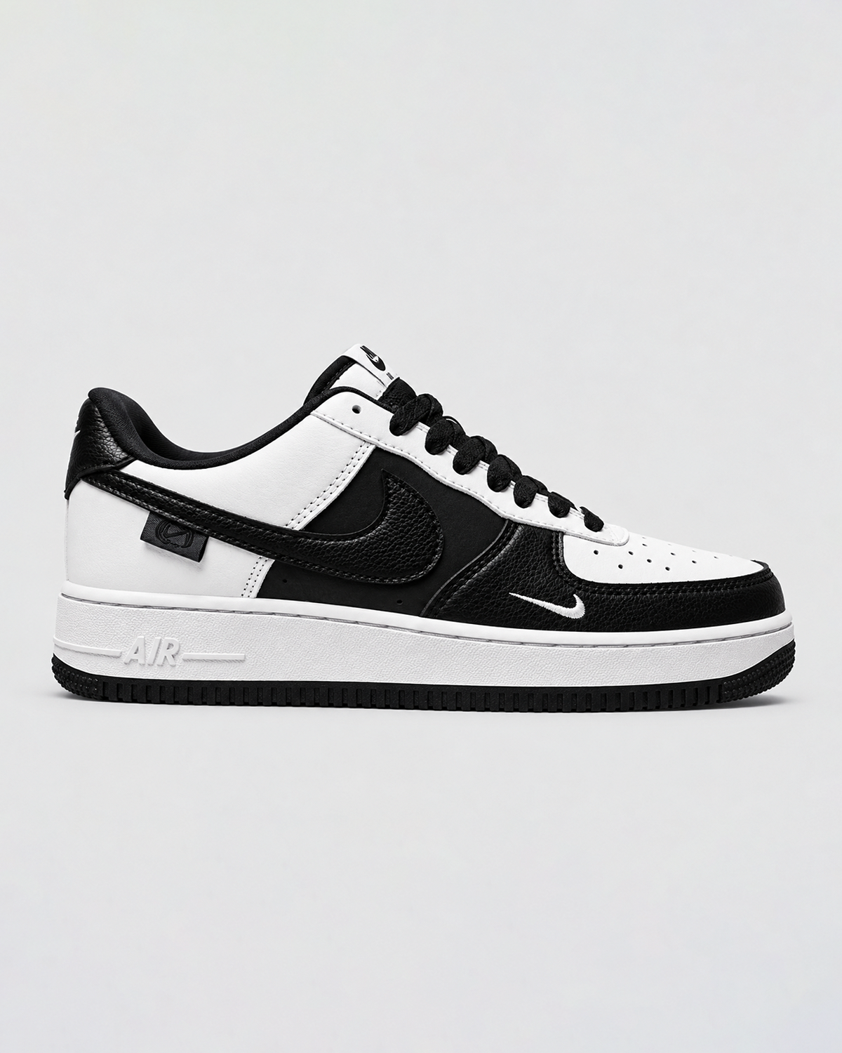 NIKE AIR FORCE 1 GREY BLACK SHOES