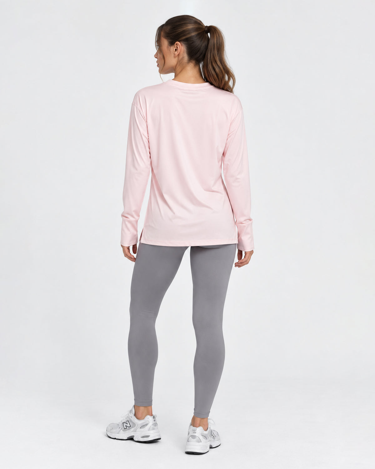ALO CUTOUT PINK LONG SLEEVE