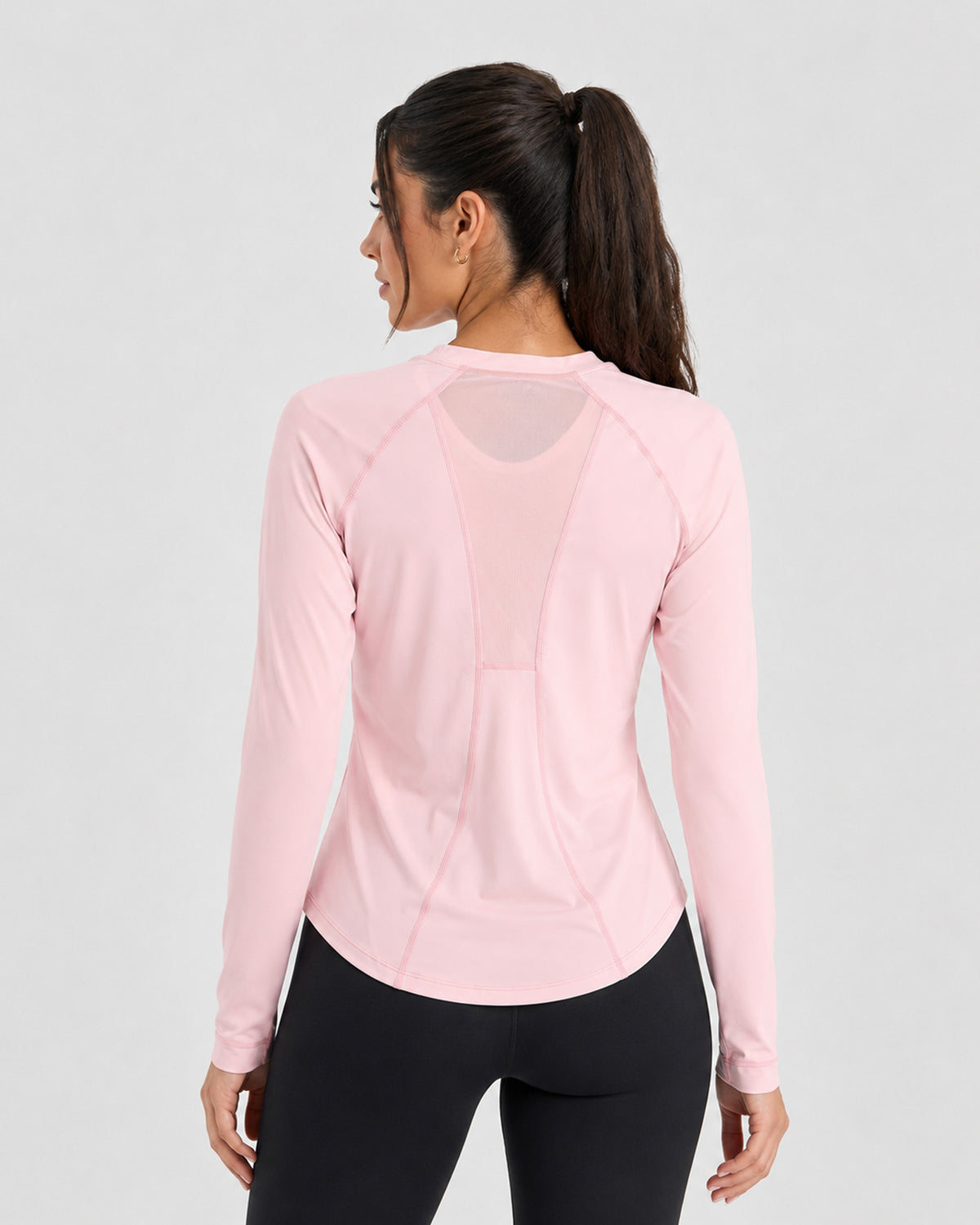 ALO ESSENTIAL PINK LONG SLEEVE