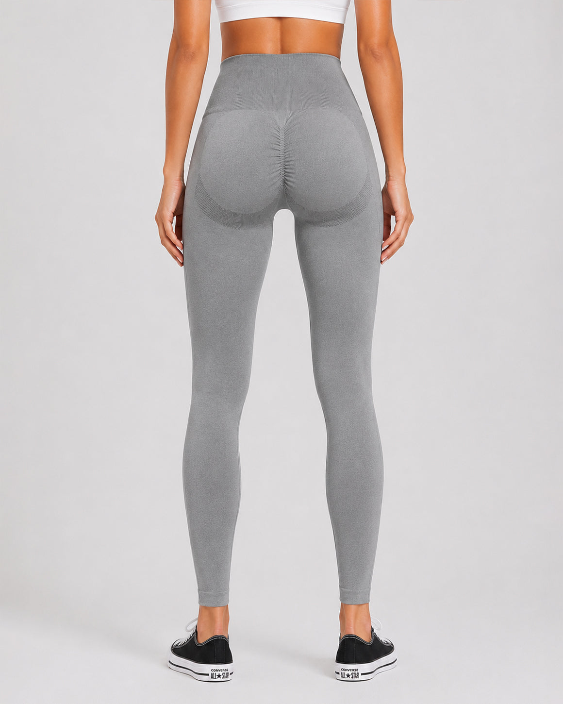 ALO  FITNESS GREY SEAMLESS LEGGING