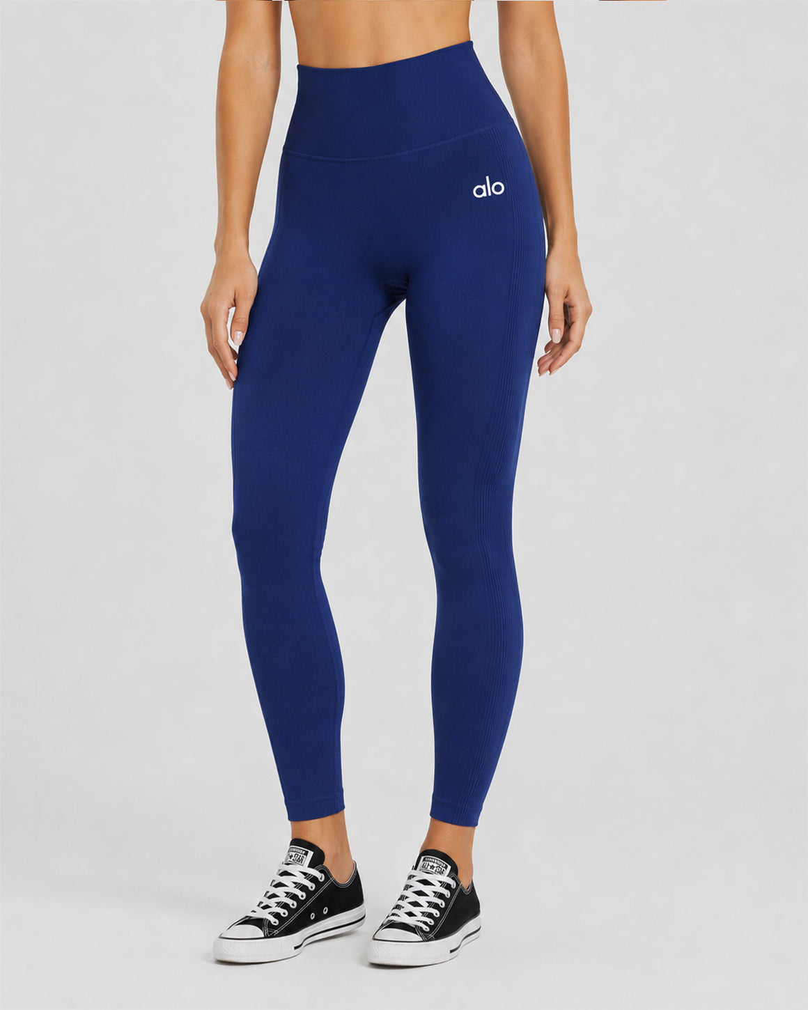 ALO FITNESS NAVEY BLUE SEAMLESS LEGGING