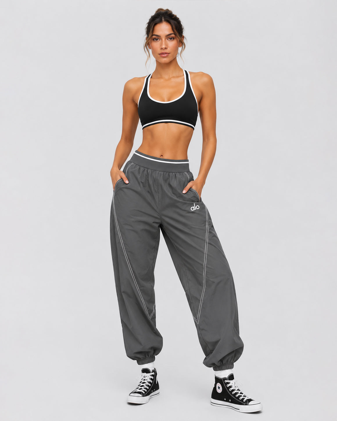 ALO SOFT GREY PANT