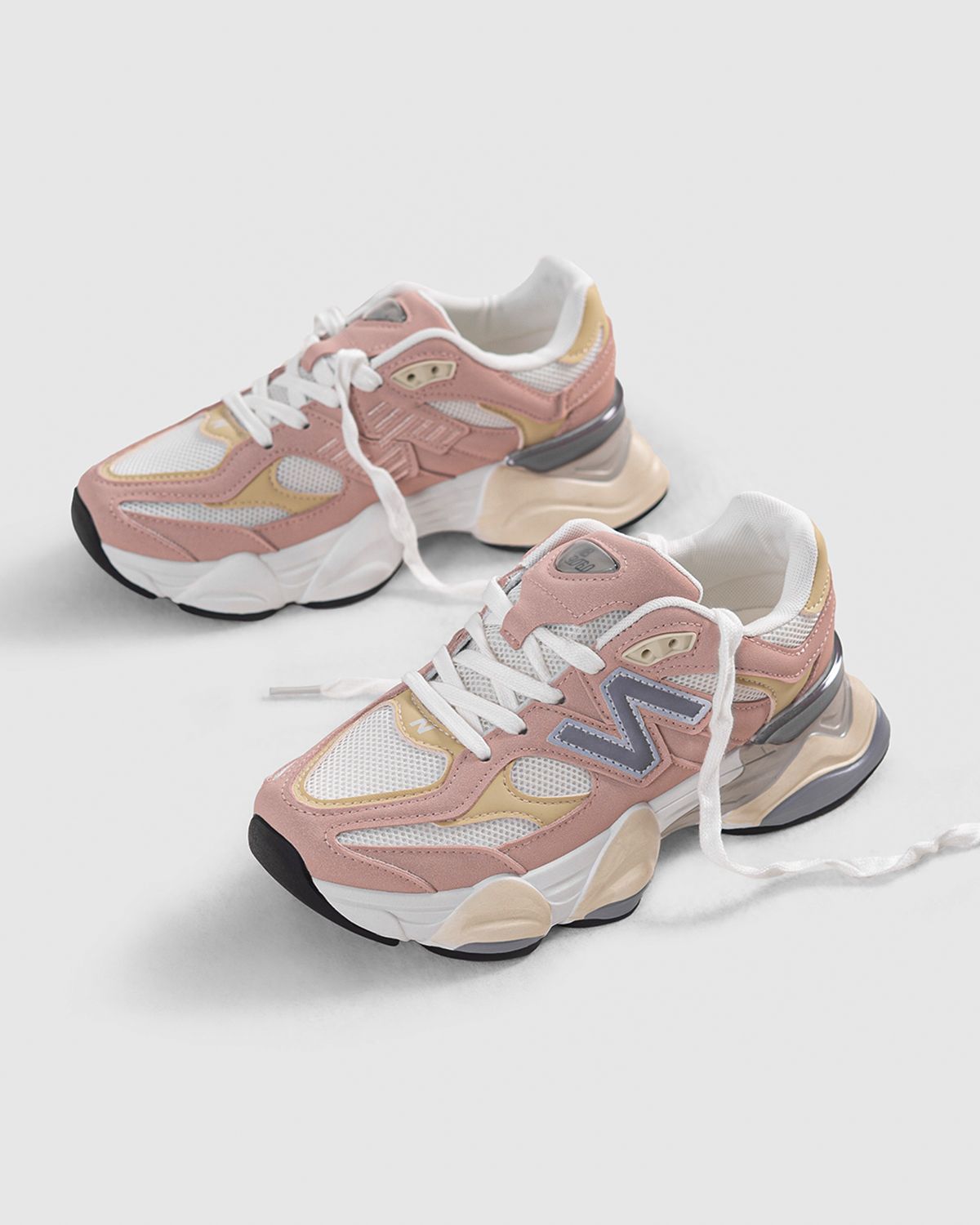 NB 9060 MUSHROOM WHITE-PINK SHOES