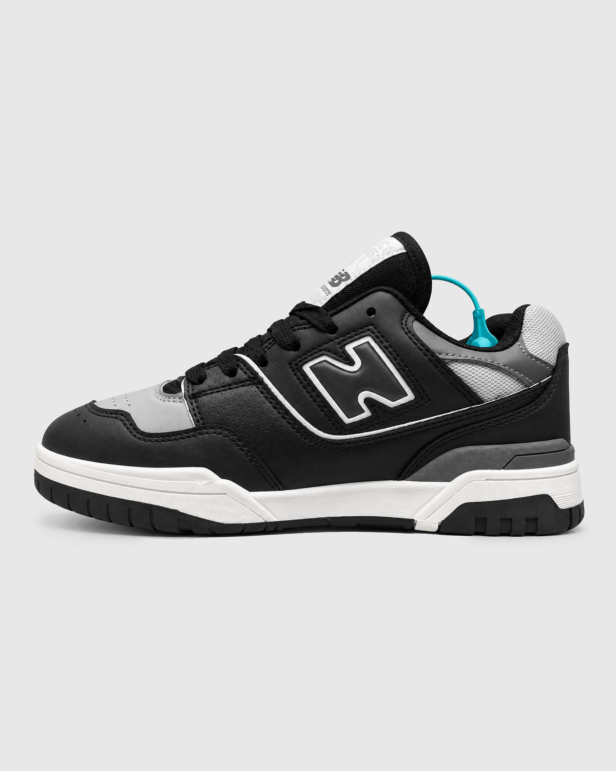 NB 550 BLACK GREY SHOES
