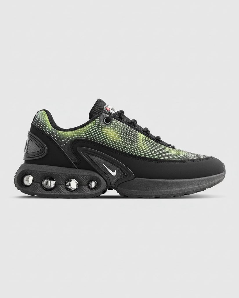 NIKE AIR MAX DN BLACK-GREEN SHOES
