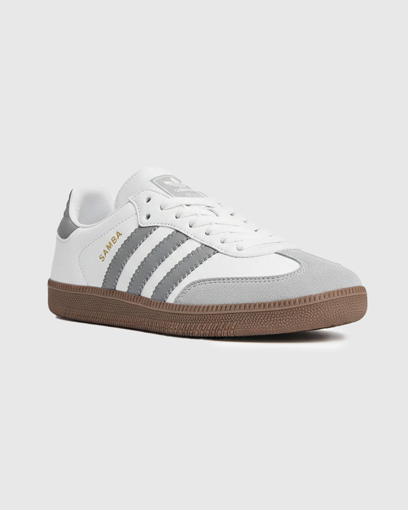 ADIDAS SAMBA WHITE-GREY SHOES