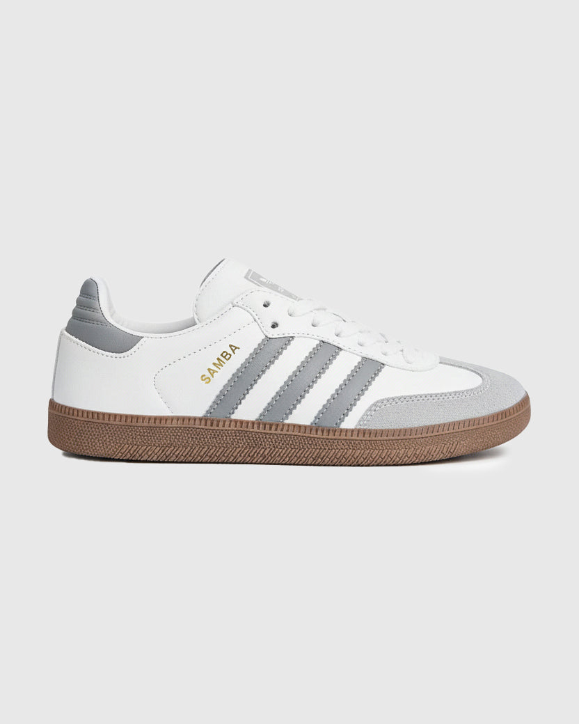 ADIDAS SAMBA WHITE-GREY SHOES